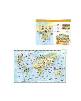 Puzzle Les animaux du monde 100 pièces + livret. Puzzles  – Serpent à Lunettes