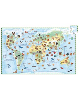 Puzzle Les animaux du monde 100 pièces + livret. Puzzles  – Serpent à Lunettes