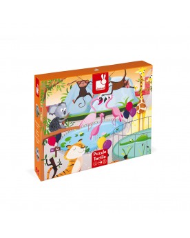 Puzzle tactile 20 pièces Une journée au zoo Puzzles  – Serpent à Lunettes