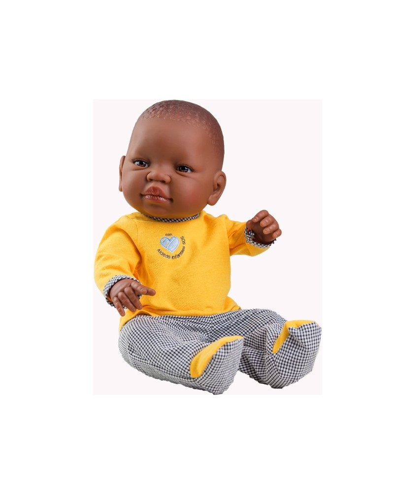 Bébé fille africaine 45 cm SOS village d'enfants Poupées  – Serpent à Lunettes