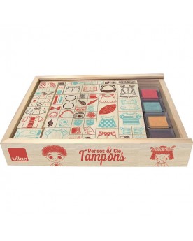 Coffret tampons "Perso & Co" Tampons, peinture, création  – Serpent à Lunettes