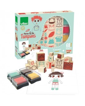 Coffret tampons "Perso & Co" Tampons, peinture, création  – Serpent à Lunettes