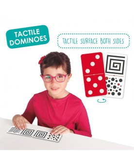 Domino tacto-visuel Pour 2 et plus  – Serpent à Lunettes