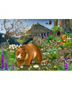 Puzzle 100 pièces En montagne Puzzles  – Serpent à Lunettes