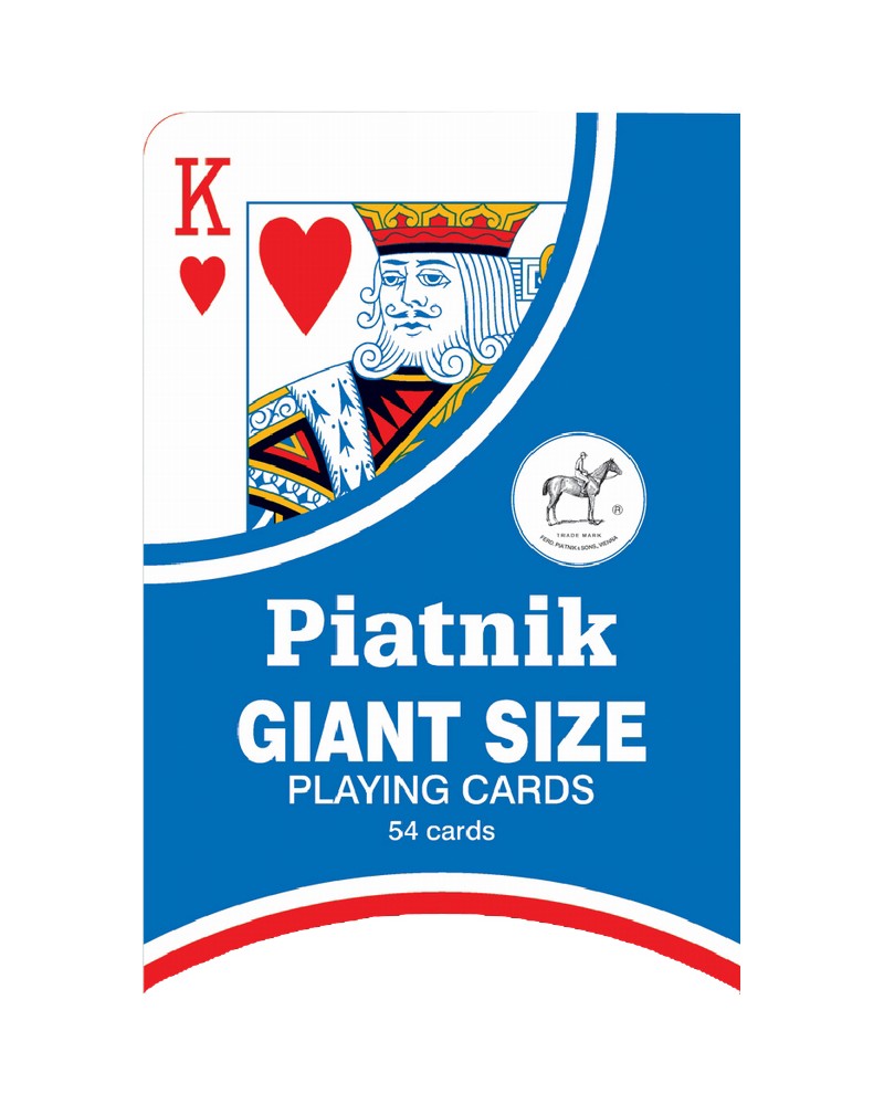 Jeu de 54 cartes géantes Jeux XXL  – Serpent à Lunettes