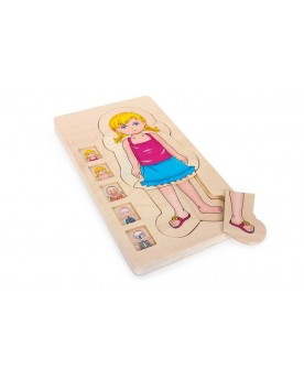 Puzzle en bois Anatomie Puzzles  – Serpent à Lunettes