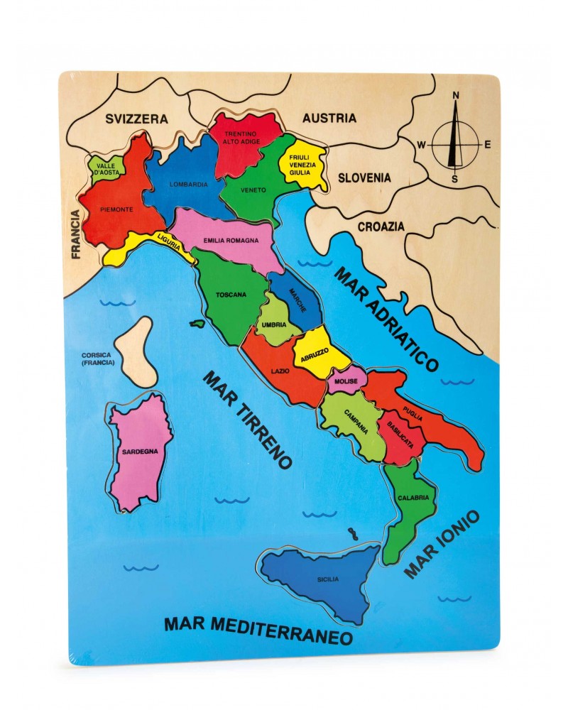 Puzzle Régions d´Italie Serpent à