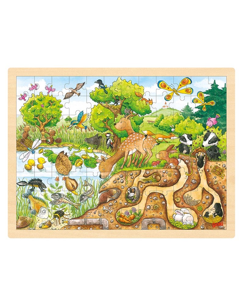 Puzzle 96 pièces Découverte de la nature Puzzles  – Serpent à Lunettes