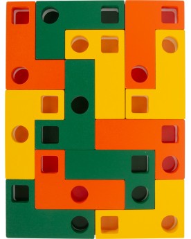 Puzzle en bois Tetris Puzzles  – Serpent à Lunettes