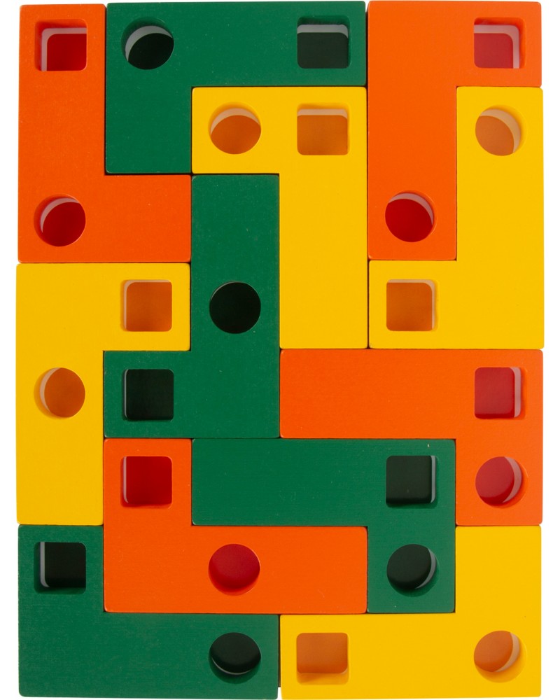 Puzzle en bois Tetris Puzzles  – Serpent à Lunettes