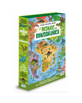 Puzzle-livre Le monde des dinosaures Puzzles  – Serpent à Lunettes