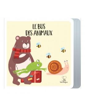 Puzzle-livre 20 pièces Le bus des animaux Puzzles  – Serpent à Lunettes