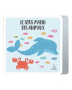 Puzzle-livre 20 pièces Le sous-marin des animaux Puzzles  – Serpent à Lunettes