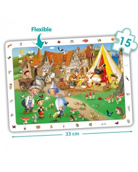 Set de 4 puzzles d'observation: les contes Puzzles  – Serpent à Lunettes