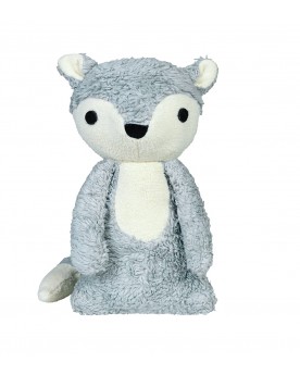 Peluche bio Renard gris Mikkel 28 cm Peluches  – Serpent à Lunettes