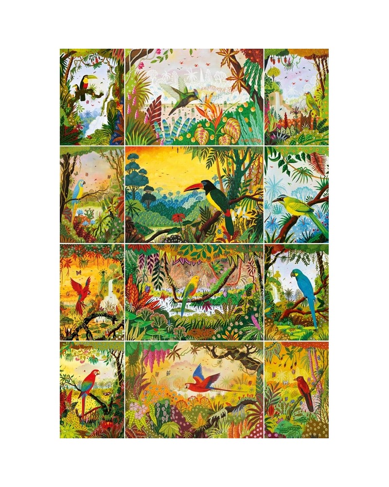 Puzzle 5000 pièces Paysage enchanteur aux oiseaux Puzzles et casses-têtes  – Serpent à Lunettes