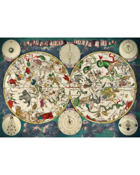 Puzzle 1000 pièces Carte du ciel Puzzles  – Serpent à Lunettes