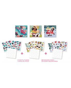 3 puzzles éducatifs 35 stickers Princesses Puzzles  – Serpent à Lunettes