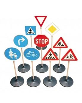 Lot de 10 panneaux de signalisation 72 cm Sport  – Serpent à Lunettes