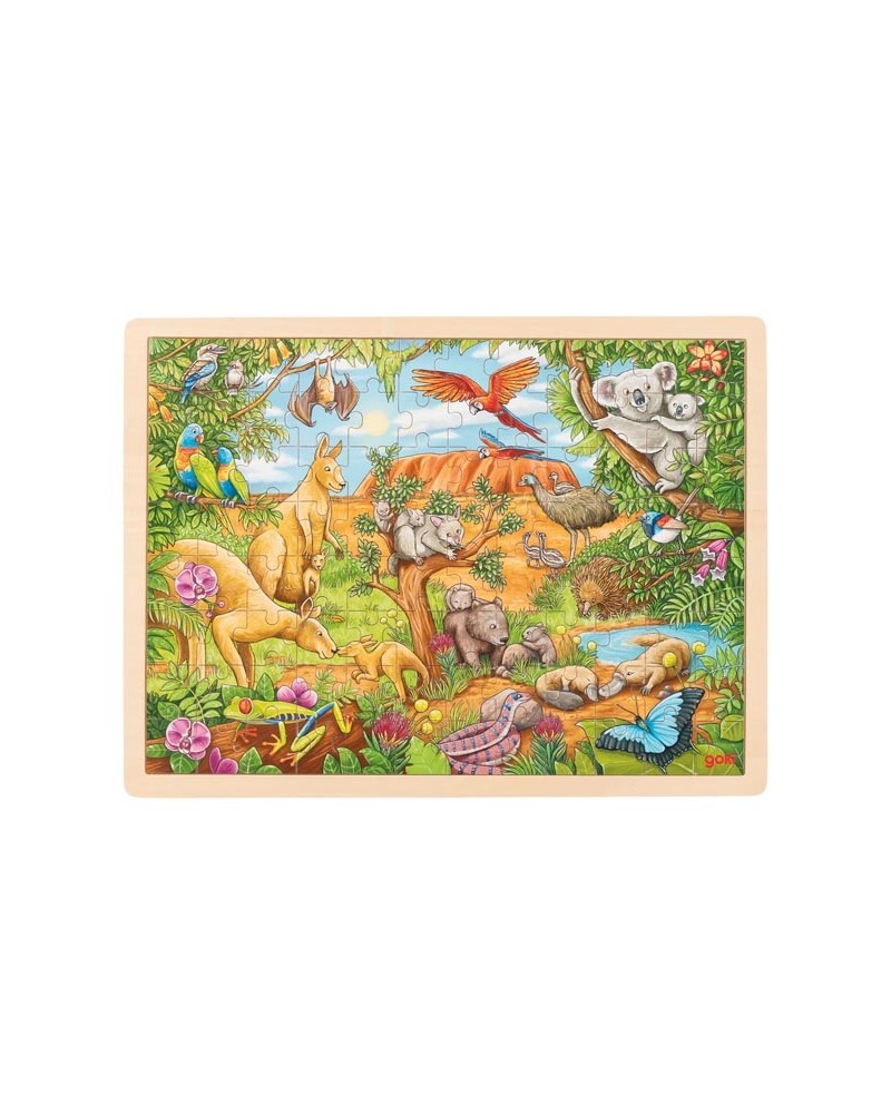 Puzzle 96 pièces Animaux d'Australie Puzzles  – Serpent à Lunettes