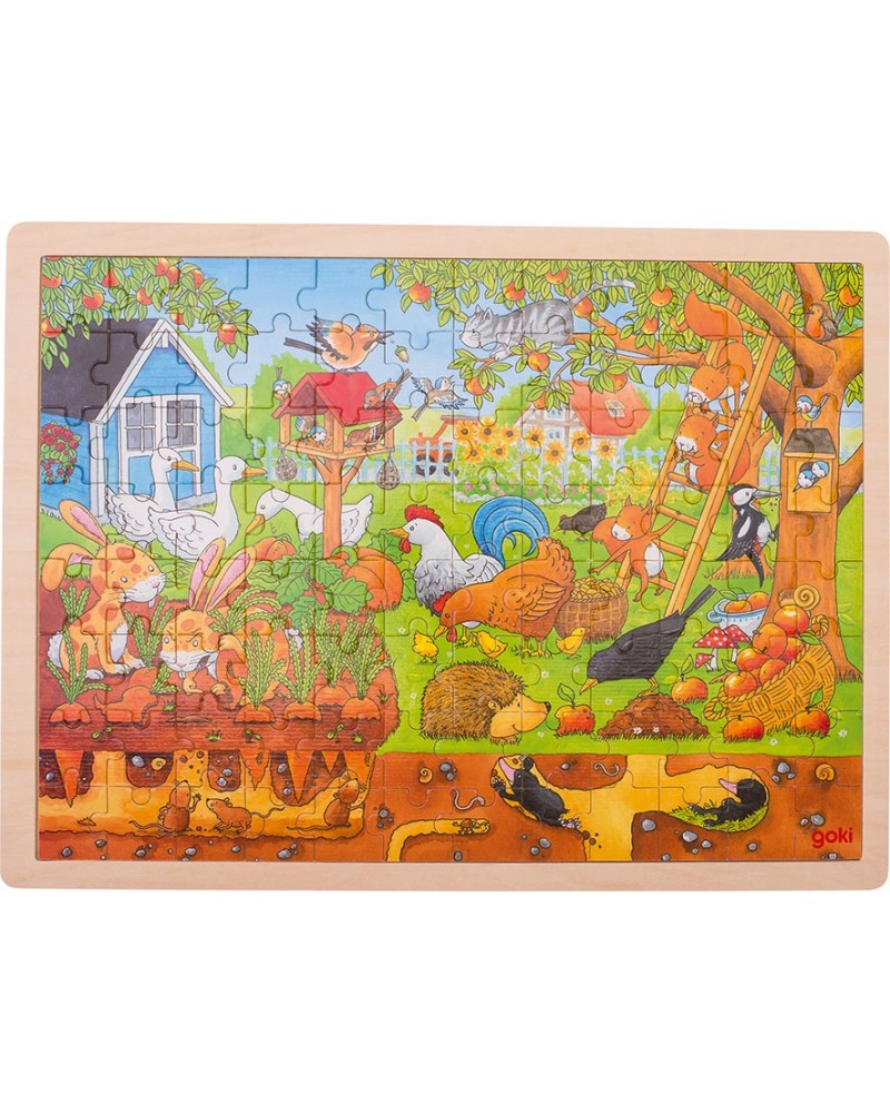 Puzzle 96 pièces Notre jardin Puzzles  – Serpent à Lunettes