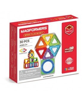 Magformer Basic plus 30 pièces Jouets à assembler  – Serpent à Lunettes