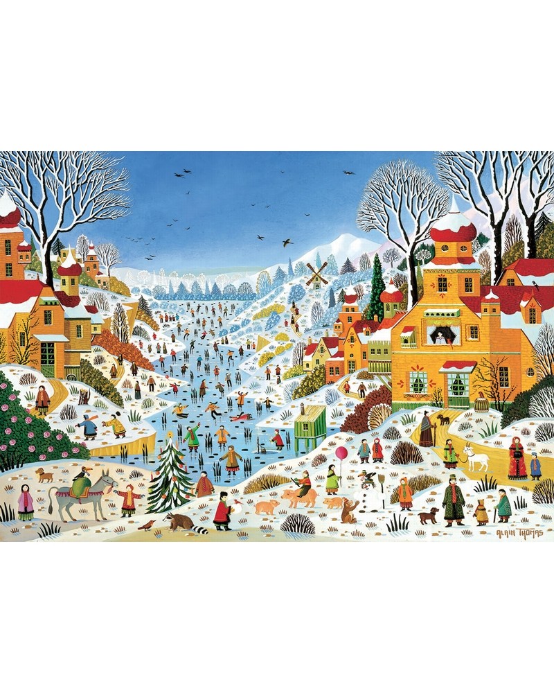 Puzzle 100 pièces Scène hivernale aux toucans Puzzles  – Serpent à Lunettes