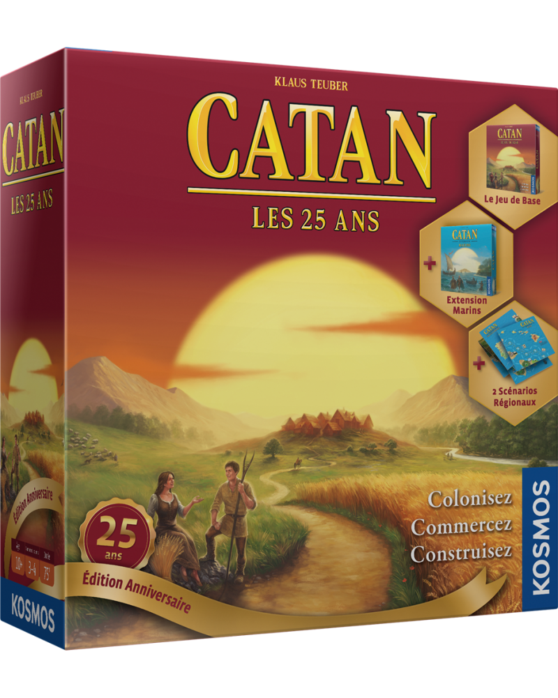 Catan Les 25 ans Jeux de société  – Serpent à Lunettes