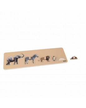 Puzzle pour tout-petits: 5 animaux sauvages Puzzles  – Serpent à Lunettes