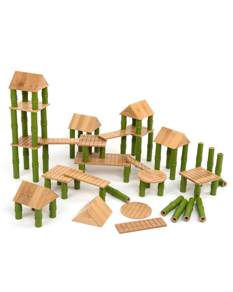 Blocs de construction en bambou Jouets à assembler  – Serpent à Lunettes