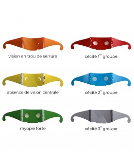 Kit de 6 lunettes de simulation Eveil et Développement sensoriel  – Serpent à Lunettes
