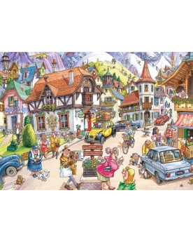 Puzzle 1000 pièces Panique à la montagne