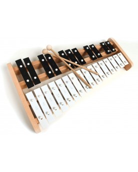 Xylophone 27 notes en forme de piano lamelles métal