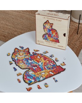 Puzzle 119 pièces en bois Chat