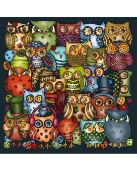 Puzzle 211 pièces Hiboux