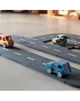 Circuit routier modulaire 17 pièces