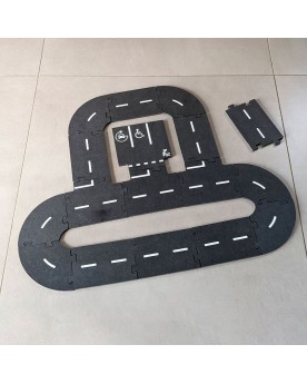 Circuit routier modulaire 17 pièces