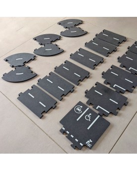 Circuit routier modulaire 17 pièces