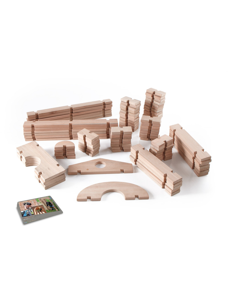 Jeu de construction en bois XXL 89 pièces