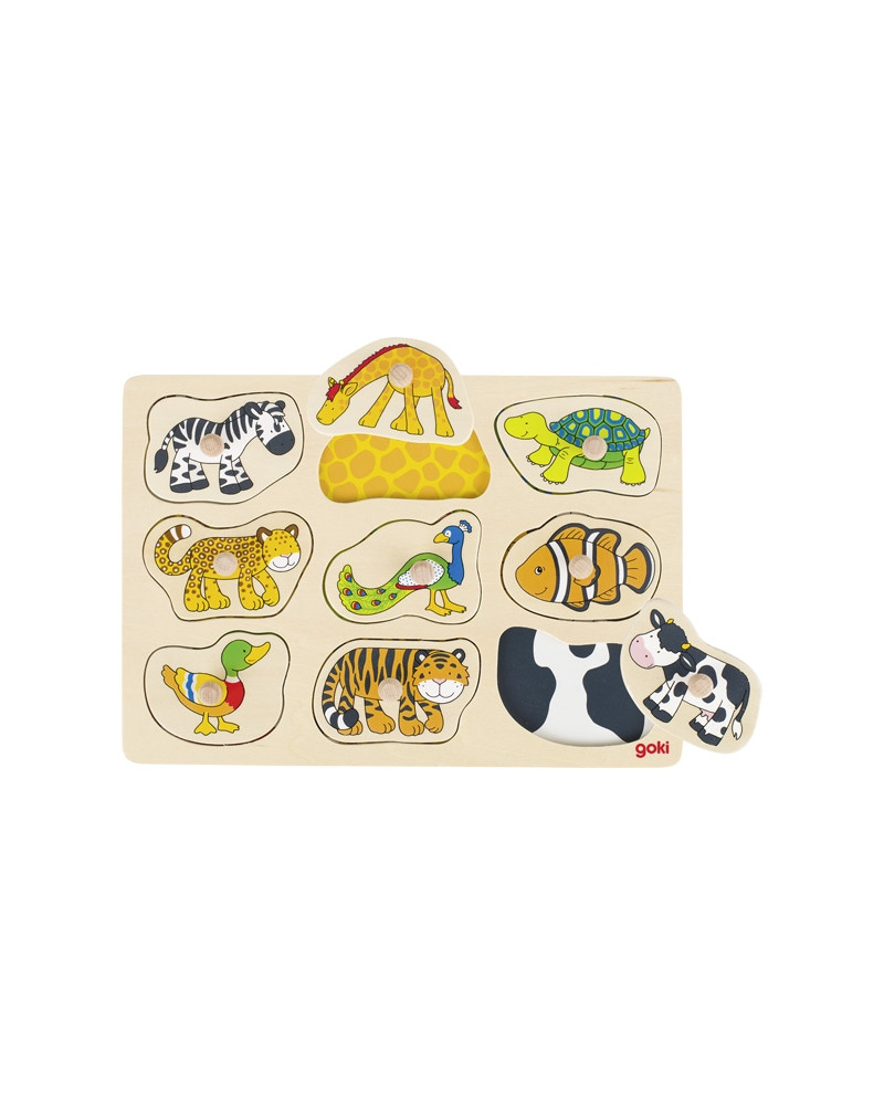 Puzzle avec images cachées 9 pièces - Animaux Puzzle avec images cachées 9 pièces - Animaux