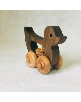 Lot de 4 hochets en bois