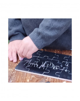 4 Puzzles - ardoise de 12 pièces