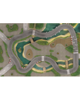 Tapis de jeu "Circuit urbain" taille M Circuits et véhicules  – Serpent à Lunettes