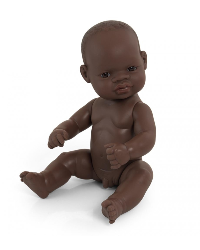Poupée bébé garçon africain 32 cm