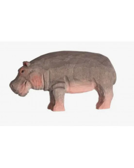 Hippopotame en bois