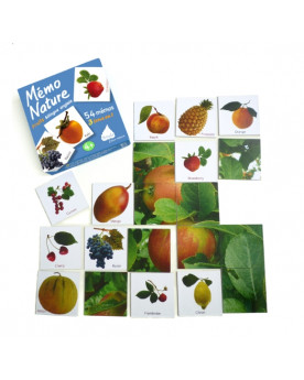 Mémo nature bilingue anglais Les fruits