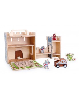 Château fort dans la valise Chevaliers et Princesses  – Serpent à Lunettes