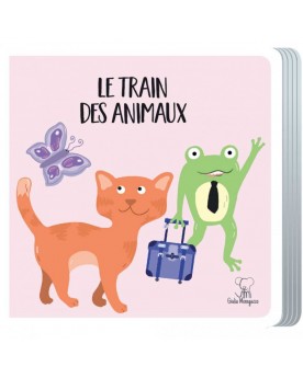 Puzzle-livre 20 pièces Le train des animaux Puzzles  – Serpent à Lunettes