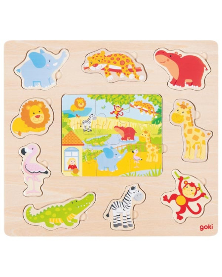 Puzzle 2 X 6 Pi ces Animaux Du Zoo puzzle-2-x-6-pi-ces-animaux-du-zoo