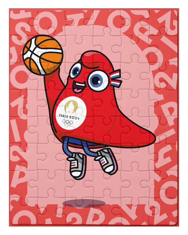 Puzzle 48 pièces Jeux olympiques Paris 2024 Basket ball